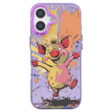 Load image into Gallery viewer, Animal Pattern Oil Painting Series PC + TPU Phone Case, For iPhone 16 Plus