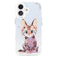 Load image into Gallery viewer, Animal Pattern Oil Painting Series PC + TPU Phone Case, For iPhone 16 Plus