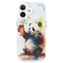 Load image into Gallery viewer, Animal Pattern Oil Painting Series PC + TPU Phone Case, For iPhone 16 Plus