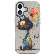 Load image into Gallery viewer, Animal Pattern Oil Painting Series PC + TPU Phone Case, For iPhone 16 Plus