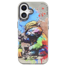 Load image into Gallery viewer, Animal Pattern Oil Painting Series PC + TPU Phone Case, For iPhone 16 Plus