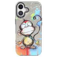 Load image into Gallery viewer, Animal Pattern Oil Painting Series PC + TPU Phone Case, For iPhone 16 Plus