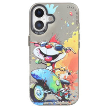 Load image into Gallery viewer, Animal Pattern Oil Painting Series PC + TPU Phone Case, For iPhone 16 Plus