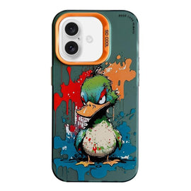 Animal Pattern Oil Painting Series PC + TPU Phone Case, For iPhone 17