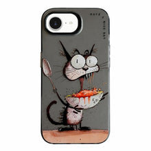 Load image into Gallery viewer, Animal Pattern Oil Painting Series PC + TPU Phone Case, For iPhone 17e / 16e