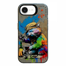 Load image into Gallery viewer, Animal Pattern Oil Painting Series PC + TPU Phone Case, For iPhone 17e / 16e