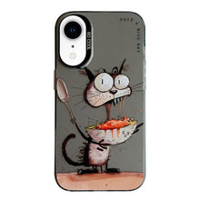 Load image into Gallery viewer, Animal Pattern Oil Painting Series PC + TPU Phone Case, For iPhone XR