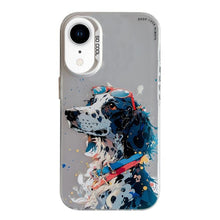 Load image into Gallery viewer, Animal Pattern Oil Painting Series PC + TPU Phone Case, For iPhone XR