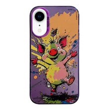 Load image into Gallery viewer, Animal Pattern Oil Painting Series PC + TPU Phone Case, For iPhone XR
