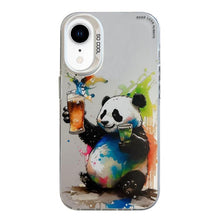 Load image into Gallery viewer, Animal Pattern Oil Painting Series PC + TPU Phone Case, For iPhone XR