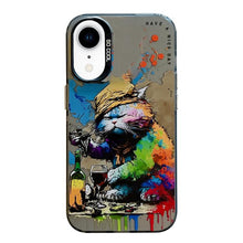 Load image into Gallery viewer, Animal Pattern Oil Painting Series PC + TPU Phone Case, For iPhone XR