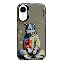 Load image into Gallery viewer, Animal Pattern Oil Painting Series PC + TPU Phone Case, For iPhone XR