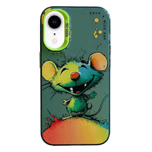 Load image into Gallery viewer, Animal Pattern Oil Painting Series PC + TPU Phone Case, For iPhone XR