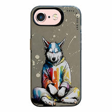 Load image into Gallery viewer, Animal Pattern Oil Painting Series PC + TPU Phone Case, For iPhone 6s / 6