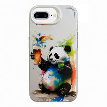 Load image into Gallery viewer, Animal Pattern Oil Painting Series PC + TPU Phone Case, For iPhone 7 Plus / 8 Plus