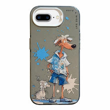 Load image into Gallery viewer, Animal Pattern Oil Painting Series PC + TPU Phone Case, For iPhone 7 Plus / 8 Plus