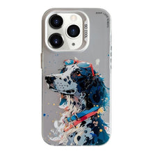 Load image into Gallery viewer, Animal Pattern Oil Painting Series PC + TPU Phone Case, For iPhone 11 Pro