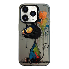 Load image into Gallery viewer, Animal Pattern Oil Painting Series PC + TPU Phone Case, For iPhone 11 Pro