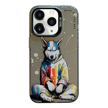 Load image into Gallery viewer, Animal Pattern Oil Painting Series PC + TPU Phone Case, For iPhone 11 Pro