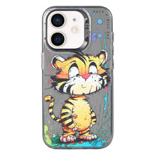 Load image into Gallery viewer, Animal Pattern Oil Painting Series PC + TPU Phone Case, For iPhone 12 mini