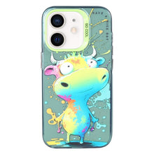Load image into Gallery viewer, Animal Pattern Oil Painting Series PC + TPU Phone Case, For iPhone 12 mini