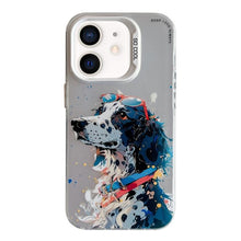 Load image into Gallery viewer, Animal Pattern Oil Painting Series PC + TPU Phone Case, For iPhone 12 mini