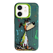 Load image into Gallery viewer, Animal Pattern Oil Painting Series PC + TPU Phone Case, For iPhone 12 mini