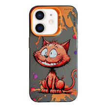 Load image into Gallery viewer, Animal Pattern Oil Painting Series PC + TPU Phone Case, For iPhone 12 mini