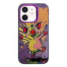 Load image into Gallery viewer, Animal Pattern Oil Painting Series PC + TPU Phone Case, For iPhone 12 mini