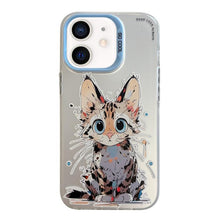 Load image into Gallery viewer, Animal Pattern Oil Painting Series PC + TPU Phone Case, For iPhone 12 mini