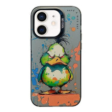 Load image into Gallery viewer, Animal Pattern Oil Painting Series PC + TPU Phone Case, For iPhone 12 mini