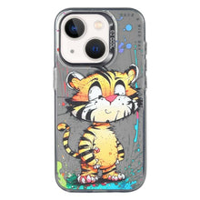 Load image into Gallery viewer, Animal Pattern Oil Painting Series PC + TPU Phone Case, For iPhone 13 mini
