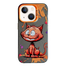 Load image into Gallery viewer, Animal Pattern Oil Painting Series PC + TPU Phone Case, For iPhone 13 mini