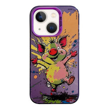 Load image into Gallery viewer, Animal Pattern Oil Painting Series PC + TPU Phone Case, For iPhone 13 mini
