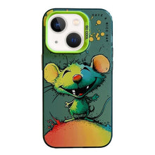 Load image into Gallery viewer, Animal Pattern Oil Painting Series PC + TPU Phone Case, For iPhone 13 mini