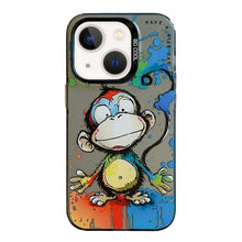 Load image into Gallery viewer, Animal Pattern Oil Painting Series PC + TPU Phone Case, For iPhone 13 mini