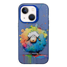 Load image into Gallery viewer, Animal Pattern Oil Painting Series PC + TPU Phone Case, For iPhone 13 mini