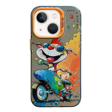 Load image into Gallery viewer, Animal Pattern Oil Painting Series PC + TPU Phone Case, For iPhone 13 mini