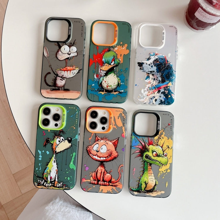 Animal Pattern Oil Painting Series PC + TPU Phone Case, For iPhone 17
