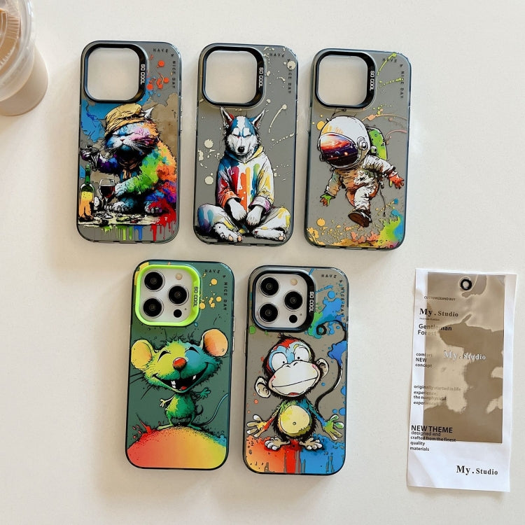 Animal Pattern Oil Painting Series PC + TPU Phone Case, For iPhone 18 Pro / 17 Pro