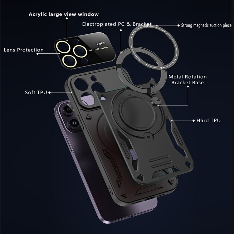 Large Window MagSafe Holder Phone Case, For iPhone 14 Plus, For iPhone 14, For iPhone 14 Pro, For iPhone 14 Pro Max, For iPhone 13 Pro Max, For iPhone 13 Pro, For iPhone 13, For iPhone 12