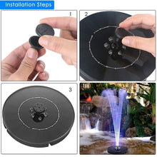 Load image into Gallery viewer, Solar Fountain Pump with LED Light, Fountain Pump with LED Light