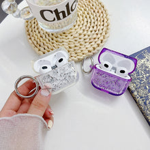 Load image into Gallery viewer, Silver Foil Epoxy Bluetooth Earphone Protective Case, For AirPods Pro 2, For AirPods 3, For AirPods Pro