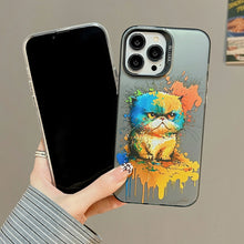 Load image into Gallery viewer, Cute Animal Pattern Series PC + TPU Phone Case, For iPhone 15 Plus, For iPhone 14 Pro Max, For iPhone 15, For iPhone 13 Pro Max