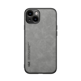 Skin Feel Magnetic Leather Back Phone Case, For iPhone 14, For iPhone 14 Pro, For iPhone 14 Pro Max
