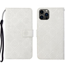 Load image into Gallery viewer, Ethnic Style Embossed Pattern Leather Phone Case, For iPhone 17e / 16e, For iPhone 16 Pro Max, For iPhone 16 Pro, For iPhone 16 Plus, For iPhone 16, For iPhone 15 Pro Max
