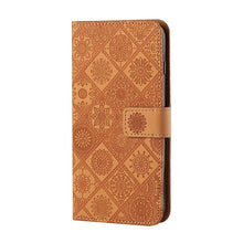 Load image into Gallery viewer, Ethnic Style Embossed Pattern Leather Phone Case, For iPhone 15 Pro, For iPhone 15 Plus, For iPhone 15
