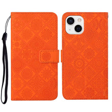 Load image into Gallery viewer, Ethnic Style Embossed Pattern Leather Phone Case, For iPhone 15 Pro, For iPhone 15 Plus, For iPhone 15