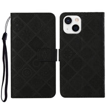 Load image into Gallery viewer, Ethnic Style Embossed Pattern Leather Phone Case, For iPhone 15 Pro, For iPhone 15 Plus, For iPhone 15