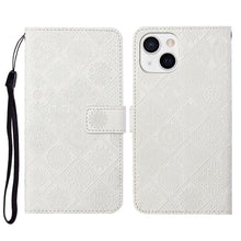 Load image into Gallery viewer, Ethnic Style Embossed Pattern Leather Phone Case, For iPhone 15 Pro, For iPhone 15 Plus, For iPhone 15